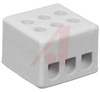 Terminal Block, Ceramic; 3; 20 A; 300 V; 24 to 12 AWG; Ceramic; Tubular Screw - 70077099 - Allied Electronics, Inc.