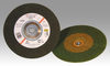 3M Green Corps Ceramic Depressed-Center Wheel - 24 Grit Very Coarse Grade - 4 in Diameter - 3/8 in Center Hole - Thickness 1/4 in - 61010 -- 051111-61010 - Image