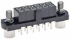 6+6 Pos. Female DIL Vertical Throughboard Conn. Jackscrews - M80-4201201 - Harwin Plc