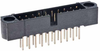 2+2 Pos. Male DIL Vertical Throughboard Conn. No Jackscrews - M80-5210405 - Harwin Plc