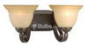 Two-Light Wall Bracket Light Fixture - P2882-77 - bulbs.com