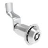 VISE ACTION® Compression Latch, Large Size, 7 mm Square, Aluminum Alloy, Powder Coated, Clear, 52 mm  Grip - E3-104-1606 - Southco