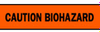 Barricade Tape (B-912; Black on Orange; English; CAUTION BIOHAZARD) - 754476-91447 - R. S. Hughes Company, Inc.