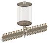 Clear View Multiple Feed Electro Lubricator, 1/2 gal Acrylic Reservoir, 24 Feeds, 1/8” Female NPT Outlets, 24VDC -- B4462-064AB24024D2W