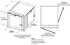 Wall Mount 90-Degree Right Hand Welded Stainless Steel Single Doors Pass Thrus (a.k.a. Static Pass Box, Transfer Hatch, Pass Through Chamber, Specimen Cabinet, or Airlock) -- CAP18W9-SST-30Wx30Hx30D (R.H.)