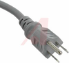 Power Cord; 10 A; SJT; 8 ft. 0 in.; 125VAC; Brown/Blue/Green-Yellow; 105 degC - 70133275 - Allied Electronics, Inc.