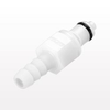 PMC Series Coupling Insert, Shutoff Acetal In-Line Hose Barb -- PMCD2204