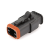 Amphenol Sine Systems AT06-4S-SR02BLK AT Connector Plug, Strain Relief with End Cap -- 38161