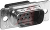 AMPLIMITE D-Sub Plug w/Grounding Indents;15 pos.,Size 1,HDP-22,Tin Plated,Crimp - 70082717 - Allied Electronics, Inc.