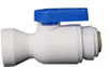 PP6VFC6-MG - Ball Valve, Polypropylene, Female Connector 3/8'' push-to-connect tube, 3/8'' NPT(F) - GO-01379-87 - Cole-Parmer