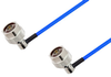 N Male Right Angle to N Male Right Angle Cable 100 cm Length Using PE-141FLEX Coax, RoHS - PE3CA1049-100CM - Pasternack