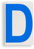 ToughStripe Die-Cut Blue Letter D - 121713 - Brady Corporation