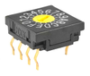 SW ROTARY DIP HEX COMP 100MA 5V - FR01SC16P - NKK Switches