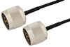 N Male to N Male Semi-Flexible Precision Cable 6 Inch Length Using PE-SR405FLJ Coax, LF Solder, RoHS - PE39457-6 - Pasternack