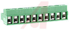 Terminal Block, Printed Circuit; 10 A; 250 V; 5 mm; 10; 5 mm; Soldering Mount - 70054977 - Allied Electronics, Inc.