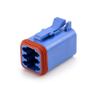 Amphenol Sine Systems AT06-6S-BLU 6-Way Connector Plug, DT06-6S Compatible, Blue - 39871 - Waytek, Inc.