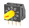 SW ROTARY DIP BCD COMP 100MA 5V - FR01KC10H-06XL - NKK Switches