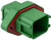 Housing, Rcpt, 18Pos, Plastic, Green; Product Range Amphenol Sine/tuchel - 70AC9005 - Newark, An Avnet Company