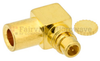 RA MMCX Plug Connector For RG405 Cable, Solder, Gold over Nickel Plated Brass Body, Length 0.32 In -- FMCN1155 - Image