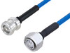 Plenum 4.1/9.5 Mini DIN Female to 4.3-10 Male Low PIM Cable 100 cm Length Using SPP-250-LLPL Coax , LF Solder - PE3C5840-100CM - Pasternack