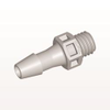 Threaded Connector, Barbed, Natural - KS5 - Qosina Corp.