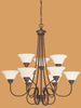 Mid. Chandeliers-Glass Up - 657357 - Capital Lighting, Inc.