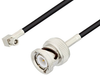 SMC Plug Right Angle to BNC Male Cable 48 Inch Length Using RG174 Coax - PE3C1988-48 - Pasternack