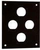 Universal Steel Sub-Panel With Four 0.630 D-Holes, Black Rohs Compliant L-Com - 07AH3432 - Newark, An Avnet Company