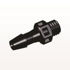 Threaded Connector, Barbed, Black - KS531 - Qosina Corp.