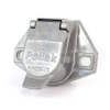 Pollak 11-721E 7-Way Trailer Connector Socket, Wire Insertion Style, Die-Cast Casing - 37668 - Waytek, Inc.