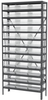 Akro-Mils Shelfmax 6500 lb Adjustable Clear Gray Powder Coated Steel 22 ga Open Adjustable Fixed Shelving System - 36 Bins - 6500 lb Total Capacity - AS1279170SC - AS1279170SC - R. S. Hughes Company, Inc.