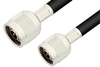 75 Ohm N Male to 75 Ohm N Male Cable 36 Inch Length Using 75 Ohm RG11 Coax - PE3616-36 - Pasternack