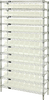Storage Shelving with Bins - WR12-105CL - Simplastics