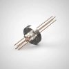 Power Feedthrough, 2KV Pin To Ground, 1KV Pin To Pin, 0.050″, 4 Pins, Copper Conductor, 1.33″ Dia Grade 5 Titanium Conflat Flange, UHV Rated, Bakeable To 450°C - A23183-3-CF - MPF Products, INC.