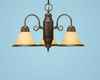Mid. Chandeliers-Glass Down - 730385 - Capital Lighting, Inc.