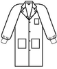 Kimberly-Clark White Large SMS General Purpose Work Coat - 3 Pockets - 036000-10042 - 036000-10042 - R. S. Hughes Company, Inc.