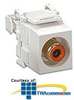 Leviton Acenti QuickPort Snap-In Connectors, RCA Jack, 110.. - AC735-R - TelephoneStuff.com