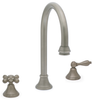Simplicity Deck-Mount Gooseneck Tub Spout: N&ordm; 12705 Two-Valve Deck Mount Tub Set with Levers - 12705 - P. E. Guerin