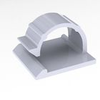 Wire Clip - Plastic, Adhesive Mount -- WCK-720-01A-RT - Image
