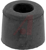 Bumper, Recessed; Rubber; 5/8 in.; 1/2 in.; 1/4 in.; 1/4 in.; 5/16 in.; Black -- 70127995