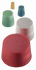 Solid Color-Coded Silicone Stoppers, Standard Size 4, Blue; 20/Bag -- GO-06298-08