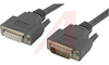 Cable Assembly; Male/Female D-Sub; 15 Position Super Shield; 25 Foot; Chrome - 70005892 - Allied Electronics, Inc.