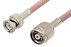Reverse Polarity TNC Male to BNC Male Cable 24 Inch Length Using RG142 Coax - PE35231-24 - Pasternack