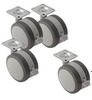 Rack Mounting Solutions - Rack Accessories - Casters and Leveling Feet -- 1425BLSOFT
