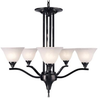 9305EBONY Mid. Chandeliers-Glass Up - 436431 - Capital Lighting, Inc.