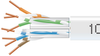 1,000Ft CAT6 Solid Bulk Cable 550-MHZ UTP White CMP Plenum, Box - EYN875B-PB-1000 - Black Box
