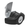 Quarter-Turn Cam Latch, Key Locking  Wing, 23mm  Grip, Not Sealed, Zinc Alloy, Powder Coat, Black - E5-9-325-520-13 - Southco