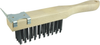 Vortec Pro Scratch Brush w/Scraper, .012 Carbon Steel Fill, 4 x 11 Rows - 25211 - Weiler Abrasives