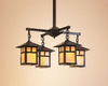ECH-7/4TGW-BZ Mid. Chandeliers-Glass Down - 475951 - Capital Lighting, Inc.