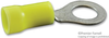 Terminal, Ring Tongue, 5/16In, Yellow; Stud Size - Metric Amp - Te Connectivity - 28AC8971 - Newark, An Avnet Company